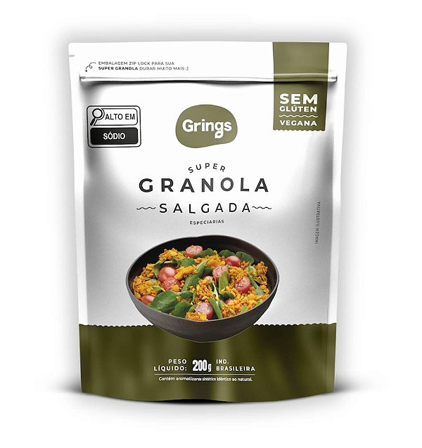 SUPER GRANOLA SALGADA 200G