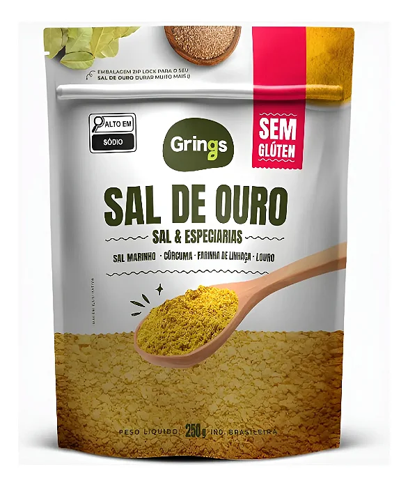 SAL DE OURO SEM GLUTEN 250G GRINGS