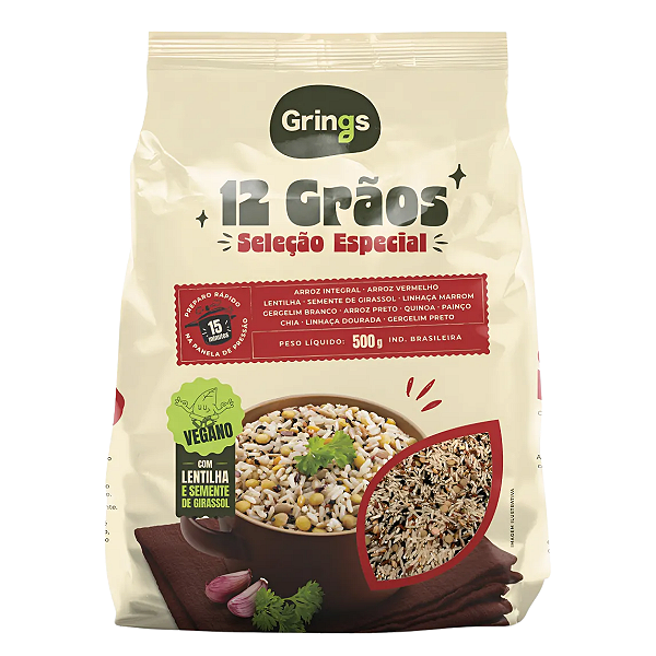 ARROZ 12 GRAOS SELEÇÃO ESPECIAL 500G