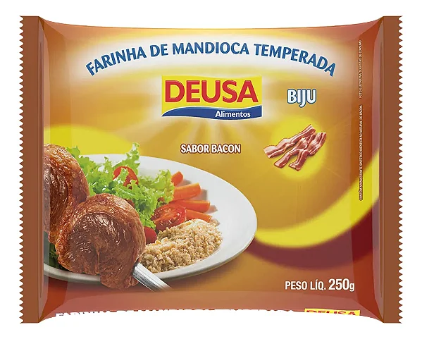 FARINHA DE MANDIOCA BIJU TEMP. BACON 250G