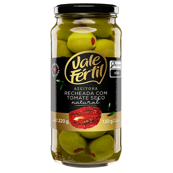 AZEITONAS VERDES RECHEADA C/TOMATE SECO 130G