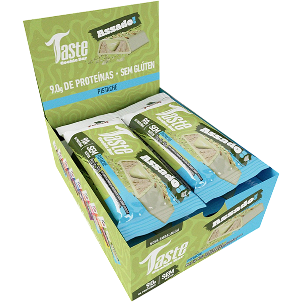 BARRINHA DE PROTEINA SABOR PISTACHE 9G- DISPLAY 12 UNID. MRS. TASTE
