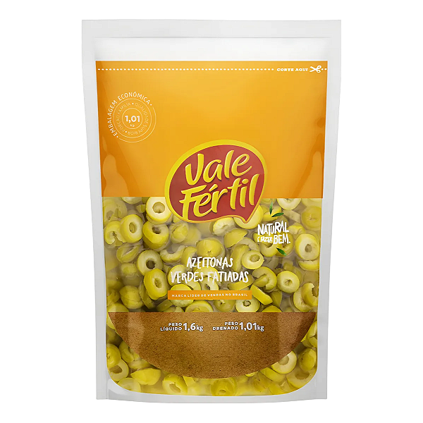 AZEITONA VERDE FATIADAS SACHÊ VALE FERTIL 1KG