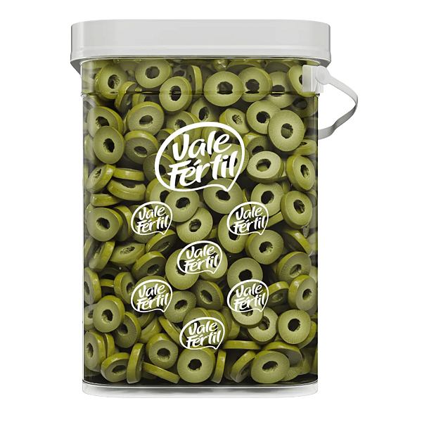AZEITONA VERDE FATIADA BALDE VALE FERTIL 1,8KG