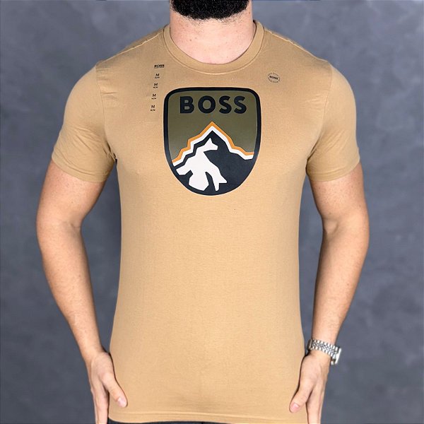 Camiseta Hugo Boss estampada