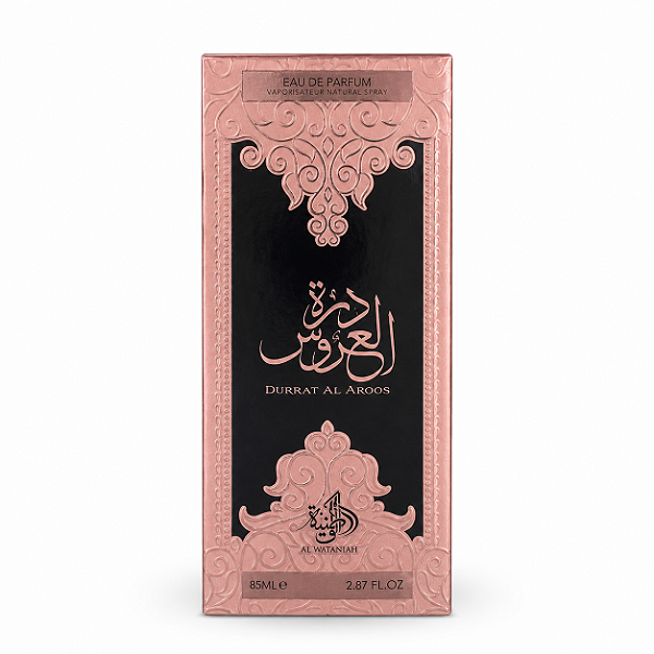 Durrat Al Aroos -Perfume Árabe Feminino Durrat Al Aroos Al Wataniah 85ml – Baunilha, Açafrão e Almíscar
