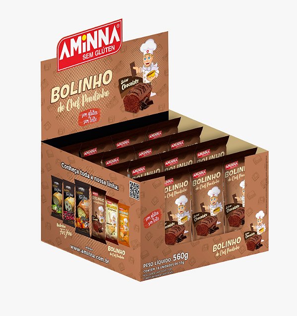 Bolinho do Chef Paulinho sabor Chocolate - 35g