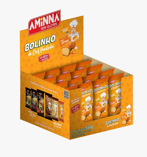 Bolinho do Chef Paulinho Sabor Laranja - 35g