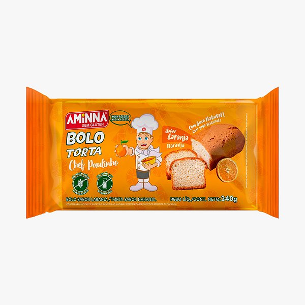 Bolo do Chef Paulinho Sabor Laranja - 240g