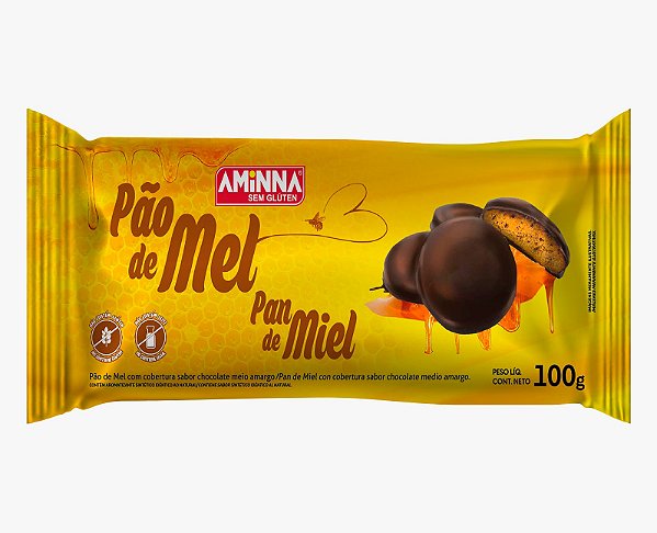 Pão de Mel AMINNA - Delícia Sem Glúten e Sem Leite