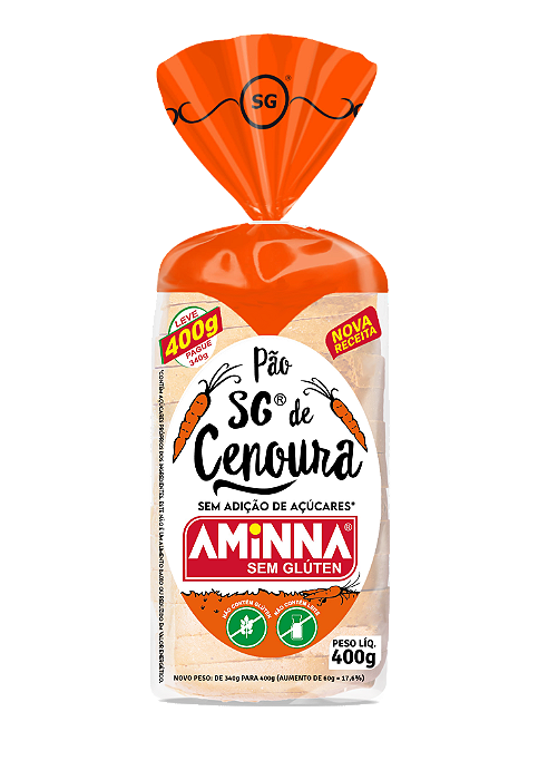 Pão SG de Cenoura - 400g