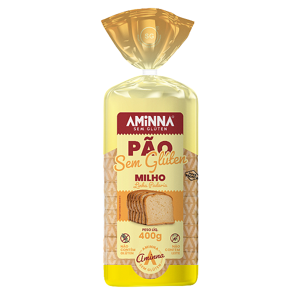Pão Sem Glúten de Milho Aminna - 400g