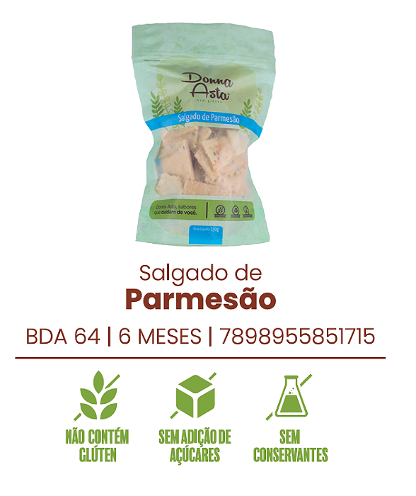 Salgado de Parmesão Donna Asta - 150g