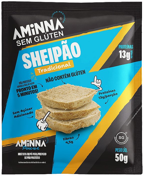 Sheipão Tradicional Sem Glúten - Mistura para Pão Proteico - 50g