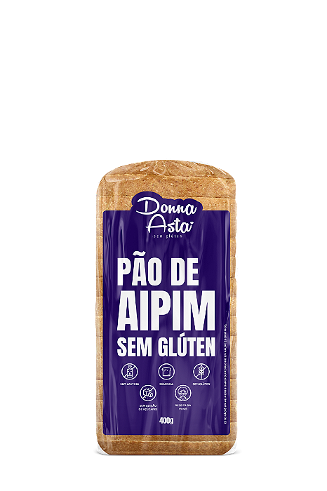 Pão de Aipim Sem Glúten Donna Asta - 400g