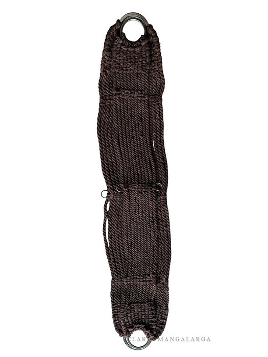 Barrigueira e Cilha de Lã Marrom