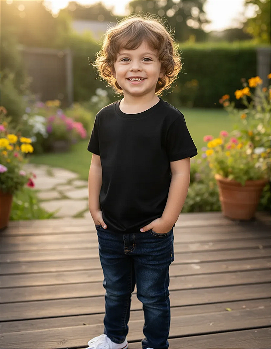 Camiseta Infantil Manga Curta Unissex