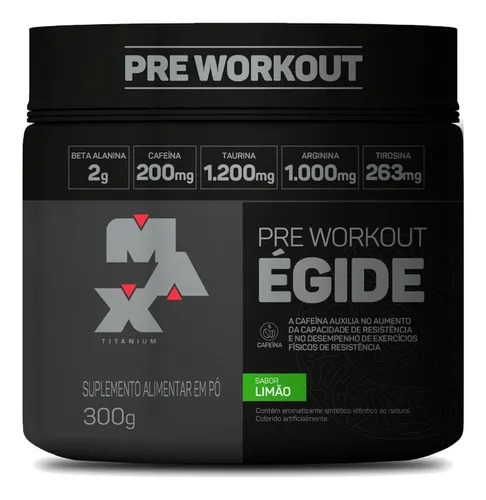 Pré-Treino ÉGIDE 300g – Sabor Limão – Max Titanium