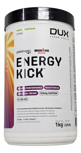 Energy Kick Caffeine 1kg – Sabor Limão – Dux Nutrition
