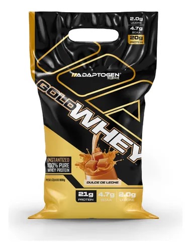 Gold Whey Dulce de Leche 900g Bag – Adaptogen