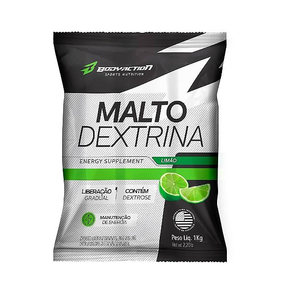 Maltodextrina BodyAction Limão 1 kg