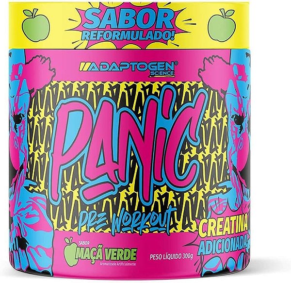 Panic Pré-Treino Maçã Verde 300g – Adaptogen