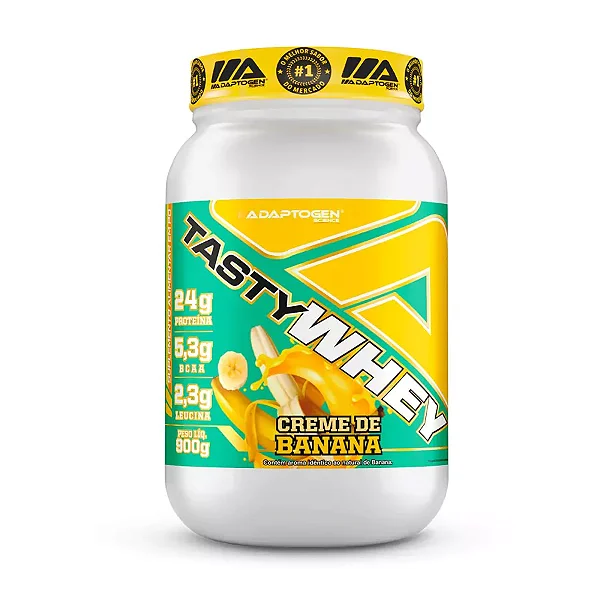 Tasty Whey (900g.) Creme de banana - Adaptogen