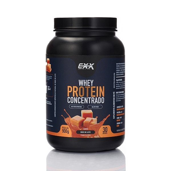 Whey 100% (900g.) Doce de Leite - Exx Nutrition