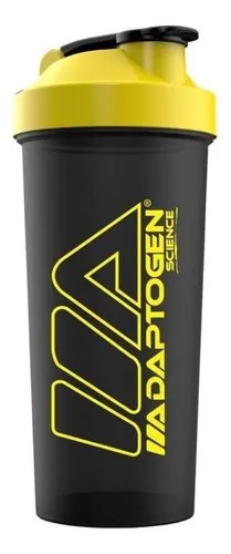 Shaker Adaptogen 600ml – Preto com Amarelo