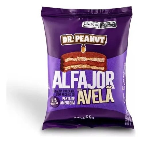 Alfajor Dr. Peanut 55g – Sabor Avelã