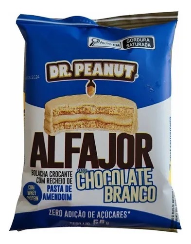 Alfajor Dr. Peanut 55g – Sabor Chocolate Branco