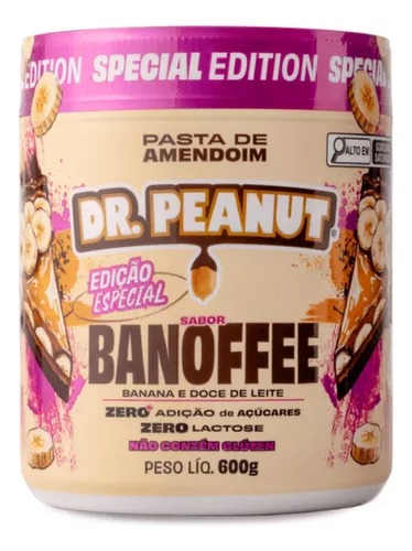Pasta de Amendoim sabor Banoffee 600g – Dr. Peanut