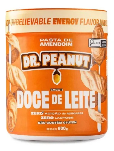 Pasta de Amendoim sabor Doce de Leite 600g da Dr. Peanut