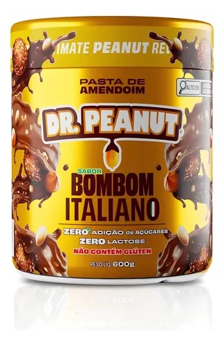 Pasta de Amendoim Bombom Italiano 600g da Dr. Peanut