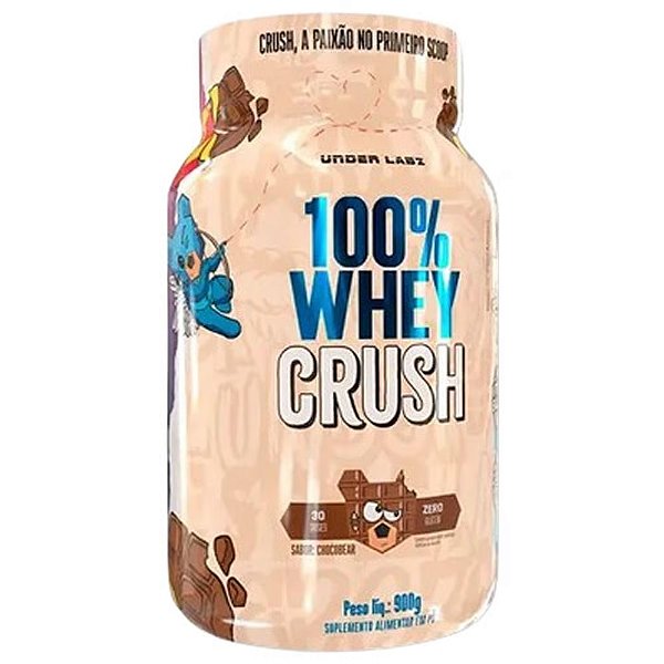 100% Whey Crush Concentrada 900g – Chocolate (Chocobear) – Under Labz