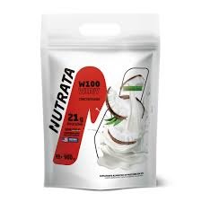 Whey Concentrado W100 Refil Sabor Coco 900g Nutrata
