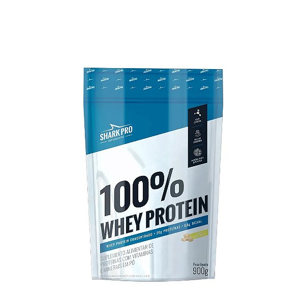 100% Whey Protein Pouch 900g - Chocolate Branco - Shark Pro
