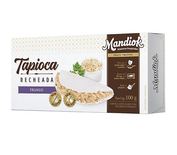 TAPIOCA FRANGO E QUEIJO 100G - MANDIOK