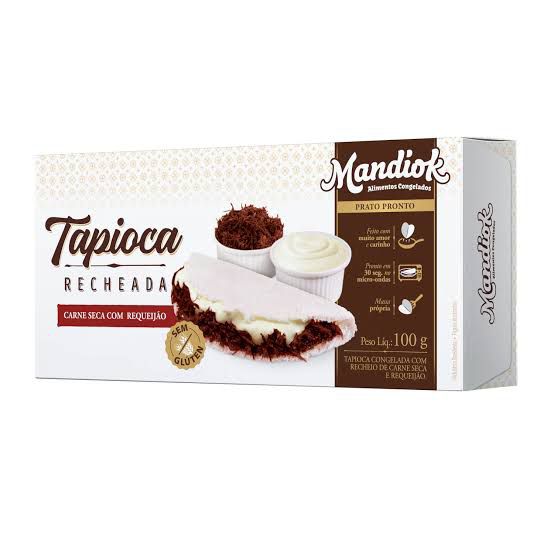 TAPIOCA CARNE C/REQUEIJAO  100G -MANDIOK