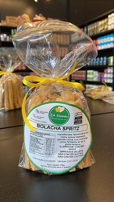 BISCOITO SPRITZ SEM GLUTEN SEM LACTOSE 150G