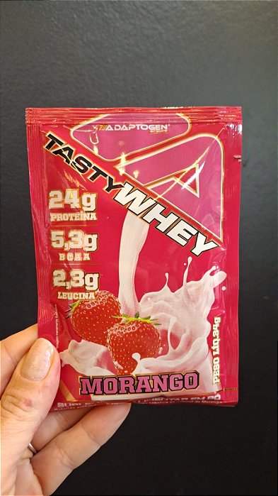 PACKET TASTY WHEY MORANGO 34g