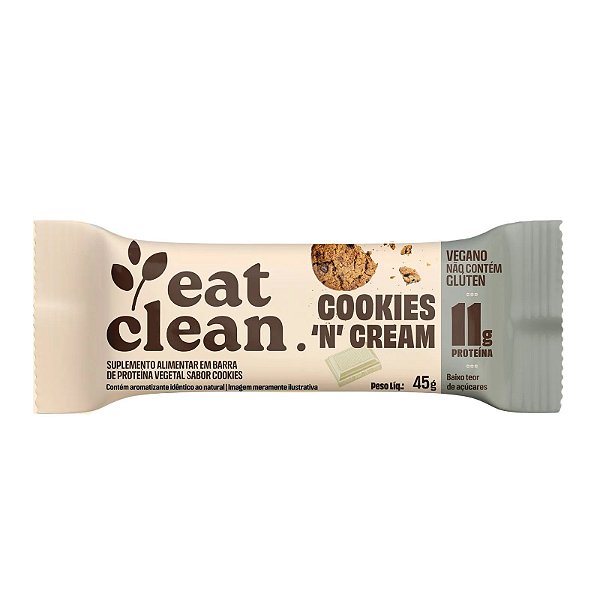 BARRINHA DE PROTEINA - COOKIES 45G - EAT CLEAN