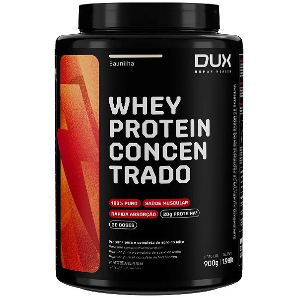 WHEY PROTEIN CONCENTRADO 900G - BAUNILHA