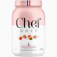 Whey Fraises à la Crème Fouettée Zero 907g - Chef Whey