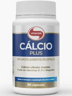 Cálcio Plus 90 Cápsulas 800mg - Vitafor