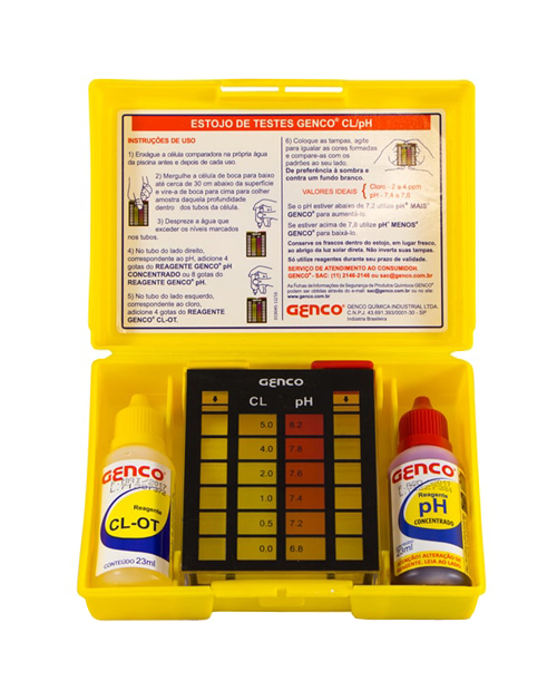 ESTOJO DE TESTE CL/PH