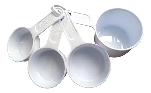 KIT MEDIDAS 4 XICARAS EM PLASTICO