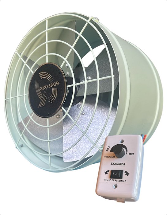 Exaustor Industrial 30cm Alta Vazão Com Dimmer 110v/220v ECO