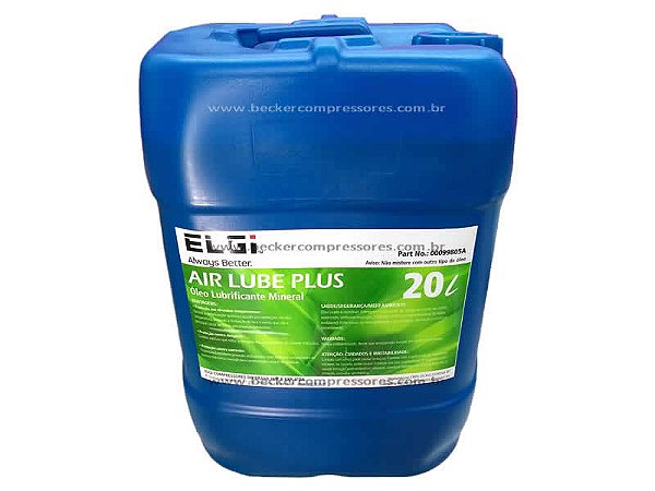 OLEO AIR LUB PLUS BALDE 20 LT VG 68 PREMIUM ELGI 2000H