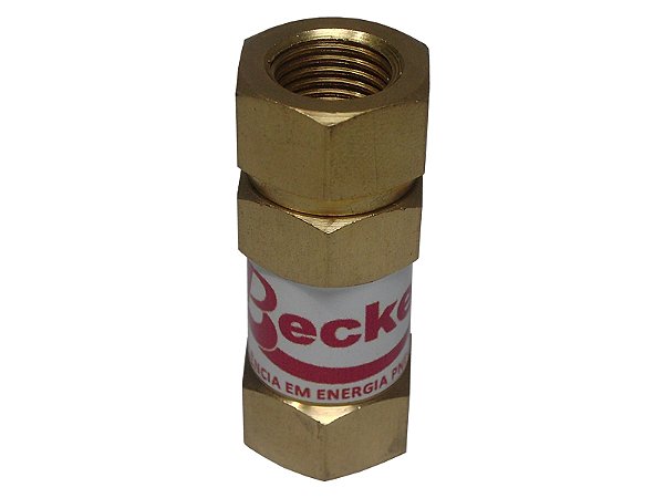 VALVULA DE RETENCAO 1/4 WERK DOURADA